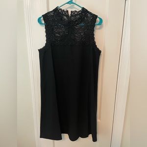 New w/ tags Lilly Pulitzer Black Sleeveless Shift Lace Dress Size 8
